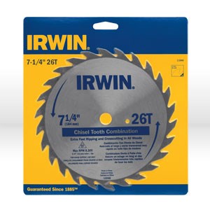 Picture of 11040ZR Irwin Circular Saw Blade,7-1/4" X Universal,Chisel circular saw blade for wood