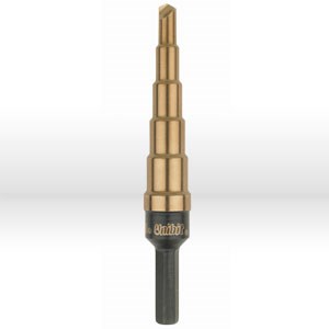 Picture of 15102ZR Irwin Step Drill Bit,2T 6 Hole S (3/16"-1/2"),1 /16" Increments