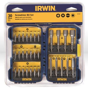 Picture of 357030 Irwin 30 PC FASTENER DRIVE TOOL SET,30 Pc screwdriver set