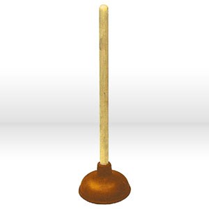 Picture of 106P Alliance Plunger,6",Red Rubber Force Cup,Hardwood Handle