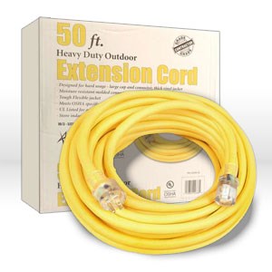 Picture of 02688 Coleman Lighted End Extension Cord,10/3 SJTW,L 50'