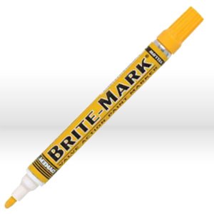 Picture of 84004 ITW Dykem BRITE-MARK Permanent Paint Marker,Valve Action,Yellow,Med Tip