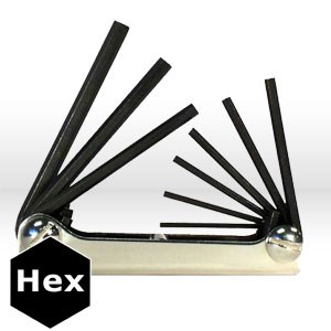 Picture of 20911 Eklind Fold Up Hex Key Set,Set # 91,Hex Keys,5/64"-1/4"