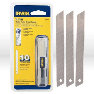 Picture of 2086301 Irwin Snap Knife Blades,Carbon snap blade refills,One touch dispensing,Bi-metal,9mm