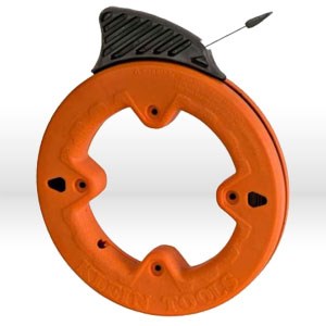 Picture of 56005 Klein Tools Depth finder Fish Tape,1"increments,Size 1/4"wide,25',Steel,Dia.7",Orange