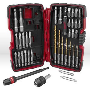 Picture of 48-32-1500 Milwaukee Quik-Lok Electric Tool Drill Bit Set,36 pc