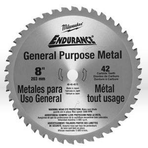 Picture of 48-40-4515 Milwaukee Circular Saw Blades,8" blade,Tooth count/42T,Arbor/5/8"