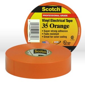 Picture of 54007-10869 3M Electrical Tape,Scotch Vinyl Electrical Color Coding Tape 35,Orange,3/4"x66ft