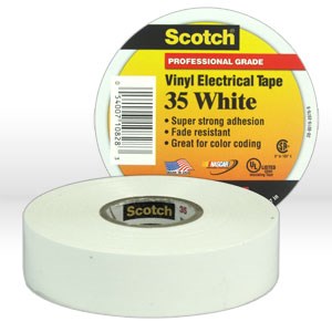 Picture of 54007-10828 3M Electrical Tape,Scotch electrical tape,# 35 (10828-BA-10),White