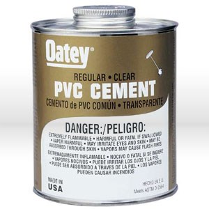 Picture of 31014 Oatey Pipe Cement,16 oz,Regular-bodied clear PVC cement