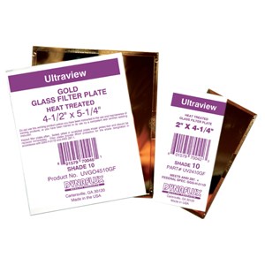 Picture of UVGO4511GF Dynaflux Gold Glass Filter Plates,4-1/2"x5-1/4",Shade 11