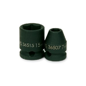 Picture of 36510 Williams Metric Impact Socket,3/8" Drive,6,10mm,L 1"