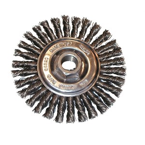 Picture of 26316 Osborn Stringer Bead Wire Wheel,Brush Dia.=6-1/2",Material=Steel,Fill Dia.=3/16"x.020