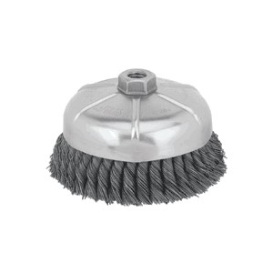 Picture of DW4917 DeWalt Wire wheel,6" Knotted Cup Brush/Carbon Steel 5/8"-11 Arbor .023"