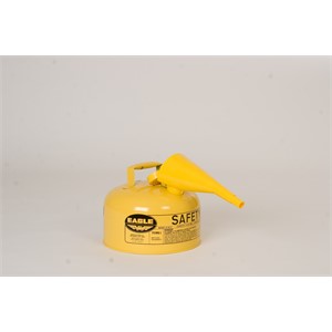 Picture of UI-20-FSY Eagle Cans,Metal-Yellow w/F-15 Funnel,2 Gal