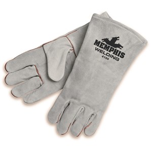 Picture of 4150 MCR Gray Select Leather Welder Gloves