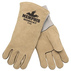 Picture of 4740 MCR "Bobcat" Deluxe Brown,Straight Thumb Welders Gloves,