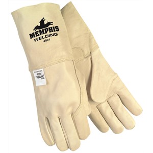 Picture of 4901XL MCR Grain Cowhide MIG/TIG Welder's Gloves,4.5 Leather