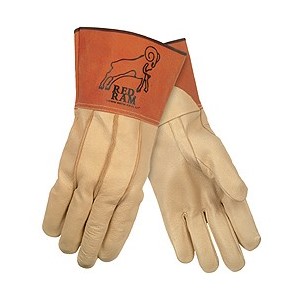 Picture of 49610L MCR Welder's Gloves,Grain Pigskin MIG/TIG,Select Grade,Clute Pattern,Sewn KEVLAR,L