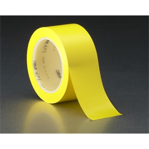 Picture of 21200-03127 3M Vinyl Tape 471 Yellow,3/4"x 36yd 5.2 mil