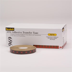 Picture of 21200-05672 3M ATG Adhesive Transfer Tape 969 Clear,0.75"x 18yd 5.0 mil