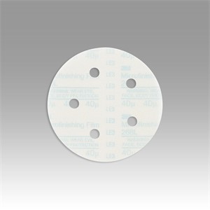 Picture of 51111-54541 3M Hookit Microfinishing Film Type D D/F Disc 268L,5"x NH 5 Holes 40 Micron