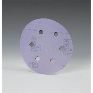 Purple 3M Industrial Market Center Pack of 100 3M Hookit 19645 Film D/F Disc 360L 6 in x NH 6 Holes P240 