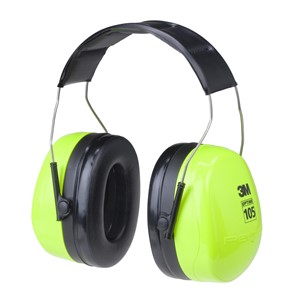 Picture of 93045-98172 3M Peltor Optime 105 Over-the-Head Earmuff Hearing Conservation H10A HV
