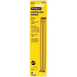 Picture of 15-059 Stanley Hand Saw Coping Blade,COPING BLADE 20T 6-1/2
