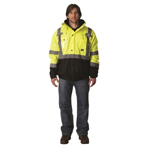 Picture of 333-1770-LY-M PIP - Ripstop Premium Bomber Jacket,Yellow/Blk,Size Medium
