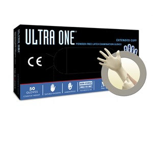Picture of UL-315-S Microflex Ultra One Powder Free Extended Latex Gloves,S