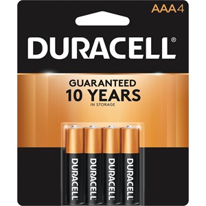 Picture of MN2400B4Z Duracell Coppertop Regular Batteries,AAA,4 Pack